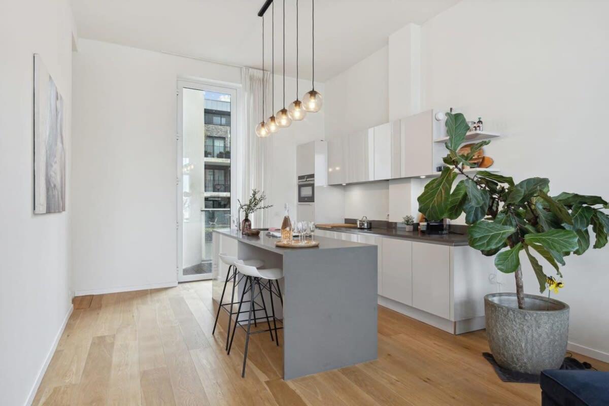 אנטוורפן Bright Waterfront Apartment מראה חיצוני תמונה